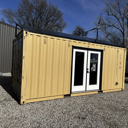 Contenedor de 20 pies oficina solar off grid