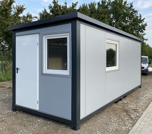 Contenedor Habitable 6x2.40m con WC Ducha y Cocina