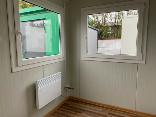 Contenedor Oficina 4x2.40m Jardín y Uso Privado